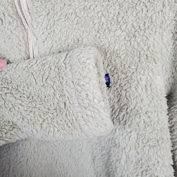 Patagonia Womens Small Tan/Khaki Los Gatos 1/4 Zip High-Pile Fleece Pullover - Picture 6 of 11